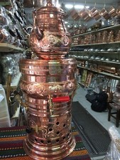 Juego de tetera turca hecha a mano de cobre carbón Samovar doble hervidor semáforo de té Samovar price