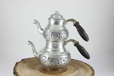 Juego de tetera turca hecha a mano de cobre Samovar doble tetera Çaydanlik - 2 tamaños Samovar price