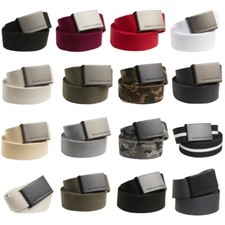 Urban Classics Básico Lona Cinturón de Tela Mujer Hombre Cinturón 120CM Cinturón Bolso de mujer price