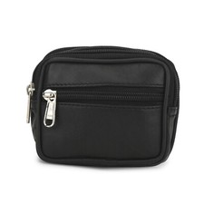 Cinturón Funda Con 3 Cremallera Bolsillos Cuero Genuino - Puede Sujetar Cinturón Bolso de mujer price