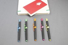 Bolígrafo negro personalizado con resaltador cualquier nombre logo texto tinta azul profesional Highlighter Bolígrafo price