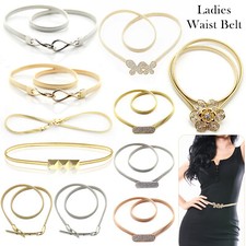 Cinturón Elástico De Metal Dorado O Plateado Para Mujeres Cinturón de mujer price