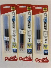Recambios de tinta de gel azul Pentel extra fino 0,3 mm (lote de 3 - 6 en total) NUEVO Productos de recarga de cartuchos price