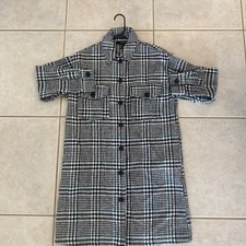 Abrigo Largo Para Mujer Clásico Cuadros Para Primavera E Invierno Talla XS Long Abrigo price
