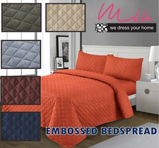 Lujo 3 PIEZAS colcha acolchada en relieve cama individual doble tamaño King Bedspread price