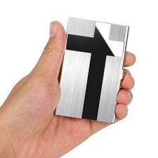Estuche con tarjetero de acero inoxidable billetera de metal de bolsillo para tarjeta de crédito de identificación comercial Unisex Card Soporte price