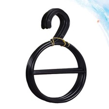 Soporte en forma de círculo negro 10 piezas para bufandas cinturones y organizador de albornoz Albornoz Percha price