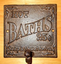 Gancho de baño de hierro fundido para baños calientes de 25 c aspecto antiguo para abrigo de baño Albornoz Percha price