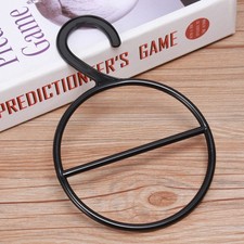 10 Piezas Percha Multifuncional Negra Forma Círculo para Bufandas Cinturones y Albornoces Albornoz Percha price