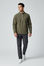 Columbia Hombres Polar Pullover Marrón 1/4 Cremallera Chaqueta Top Talla M T- Camisa y Sudadera (de Exterior) price