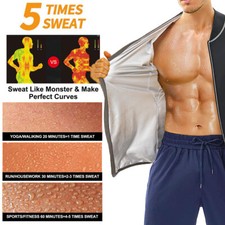 Traje de sauna Fit Traje de para hombre Sudadera de neopreno Tops Pérdida de peso rá Suit de hombre price