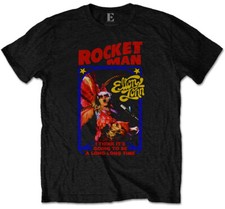 Elton John 'Rocketman Feather Suit' (Negro) T-Shirt - ¡NUEVO Y OFICIAL! Suit de hombre price