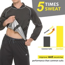 Fit Traje de sauna suit para hombre Sudadera de neopreno Tops Pérdida de peso rá Suit de hombre price