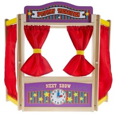 Espectáculo de teatro de marionetas de madera para niños juego de simulación imaginación creatividad Theater- Play price