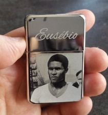 Encendedor grabado Eusebio Portugal con caja de regalo GRABADO GRATIS Lighter price