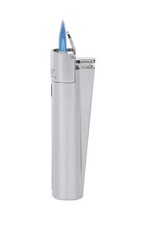 Brushed Chrome Clipper JET LIGHTER in metal gift box Refillable gas blue flame Lighter price