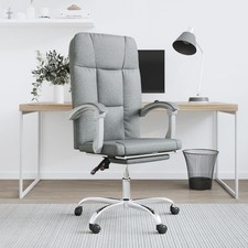 Silla de Oficina Reclinable Sillón Asiento de Ordenador Trabajo Tela vidaXL Oficina de Trabajo Silla price