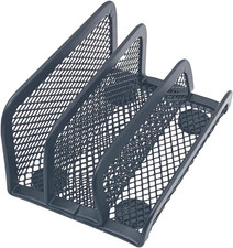 Soporte Portatarjetas de Escritorio 3 Niveles Metal Negro Organizador de Oficina Business Card Soporte price