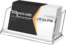 Portatarjetas Visita Acrílico Transparente 1 Ranura Soporte de Escritorio 60uds Business Card Soporte price