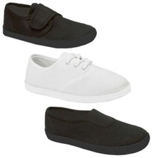 Zapatos Escolares Para Niños Niñas PE Deportes Casual Slip On Zapatillas Negras Zapatos para bebé price
