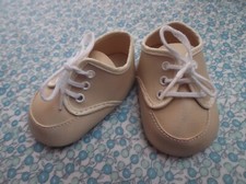 Par Beige OXFORD Zapatos Para Muñeca Bebé, Opción De Tallas Zapatos para bebé price