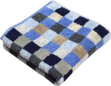 Cawö Toallas Único de Cuadros Azul Toalla de Ducha Invitados Guante de Baño Baño Toalla price
