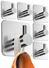 colgador toalla baño sin taladro - 6 SET ganchos adhesivos para pared baño i Baño Toalla price