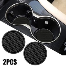 2pcs Car Cup Holder Coasters Black Anti-Slip Interior Pads Car Accessories Coaster price