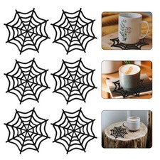 6 piezas posavasos de Halloween para decoración cocina coche posavasos manteles individuales Coaster price