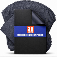 Papel de carbono para almohadilla de papel de transferencia de rastreo, 30 piezas papel de copia de grafito negro para Copy Papel price