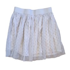 Falda de ballet de tul plisada con superposición de malla gris plateada talla 5T para niñas Okie Dokie Falda de niña price