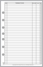 Lista de tallas clásicas planificador inserto tamaño y perforado con 7 orificios para 7-R... Pre- Printed Forms y Notebooks price