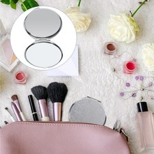 Espejo cosmético creativo espejo de maquillaje redondo de metal espejo portátil plegable 1 pieza Espejo de maquillaje price