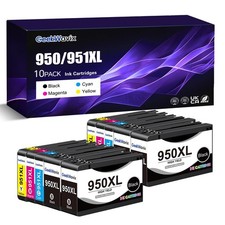 Paquete combinado de cartuchos de tinta 950XL/951XL (paquete de 10) tinta de impresora HP de repuesto Pro up Cartridges price