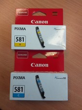 CARTUCHOS DE TINTA CANON 581 AMARILLO Y CIAN Cartridges price
