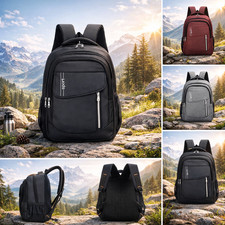 Mochila de Lona Mochila Escuela Viaje Gimnasio Laptop Bolsa 3 Compartimentos con Cremallera LL233 Unisex Mochila price