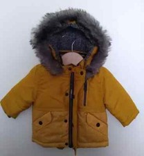 Chaqueta Abrigo con Capucha Mostaza 0-3 Meses Forrada Fleecy Usada Una Vez *ENVÍO RÁPIDO* Abrigo para bebé price