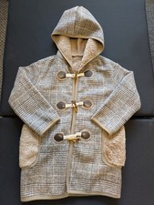 Abrigo estilo lona marrón para niños pequeños, 4-7 años, forro de piel sintética Abrigo para bebé price