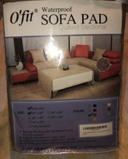 Nuevo Juego de Sofá O'fit Micro Gamuza Cojín Almohadilla Acolchado Seccional Marrón Claro 35 X 35 Esquina Sofa/ Set price