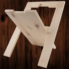 Revista de madera plegable para periódicos soporte organizador de pie sin pintar Magazine Rack/ Newspaper Rack price