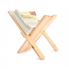 Revista plegable de madera/organizador de estante de periódico madera natural sin pintar Magazine Rack/ Newspaper Rack price