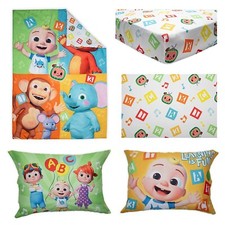 Cocomelon Juego de Ropa de Cama 4 Piezas Niño Pequeño Sábanas Colcha Funda de Almohada Nuevo Bebé Bedspread Set price