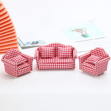 Juego de sofá salón estilo rural muebles y decoraciones para casa de muñecas 1:12 Set de salón y sala de estar price