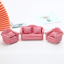 Juego de sofá salón estilo rural muebles y decoraciones para casa de muñecas 1:12 Set de salón y sala de estar price