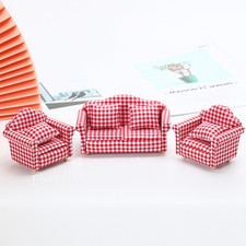 Juego de sofá salón estilo rural muebles y decoraciones para casa de muñecas 1:12 Set de salón y sala de estar price