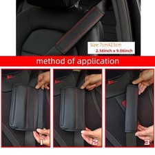 Almohadillas para cinturón de seguridad de cuero PU arnés de cojín de seguridad para hombros y cuello niños adultos Coche Asiento Seguridad Cinturón para bebé price