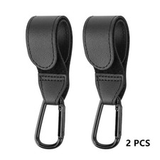 2x Clips de cuero para cochecito Ganchos para bolsas Clips para silla de paseo de bebé Ganchos para cochecito Accesorio para cochecito y capazo de bebé price