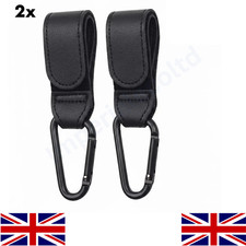 2x Clips de cuero para cochecito Ganchos para bolsas Clips para silla de paseo de bebé Ganchos para cochecito Accesorio para cochecito y capazo de bebé price