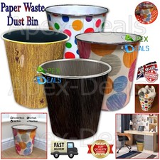 Cubo antipolvo 7,7 L cesta papel basura redonda lunares oficina baño cocina Oficina Basura Bin price