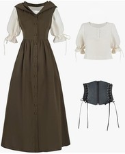 Mujer Renacimiento Corsé Chaleco Con Capucha Vintage Steampunk Pirata Bustier XL Bustier price
